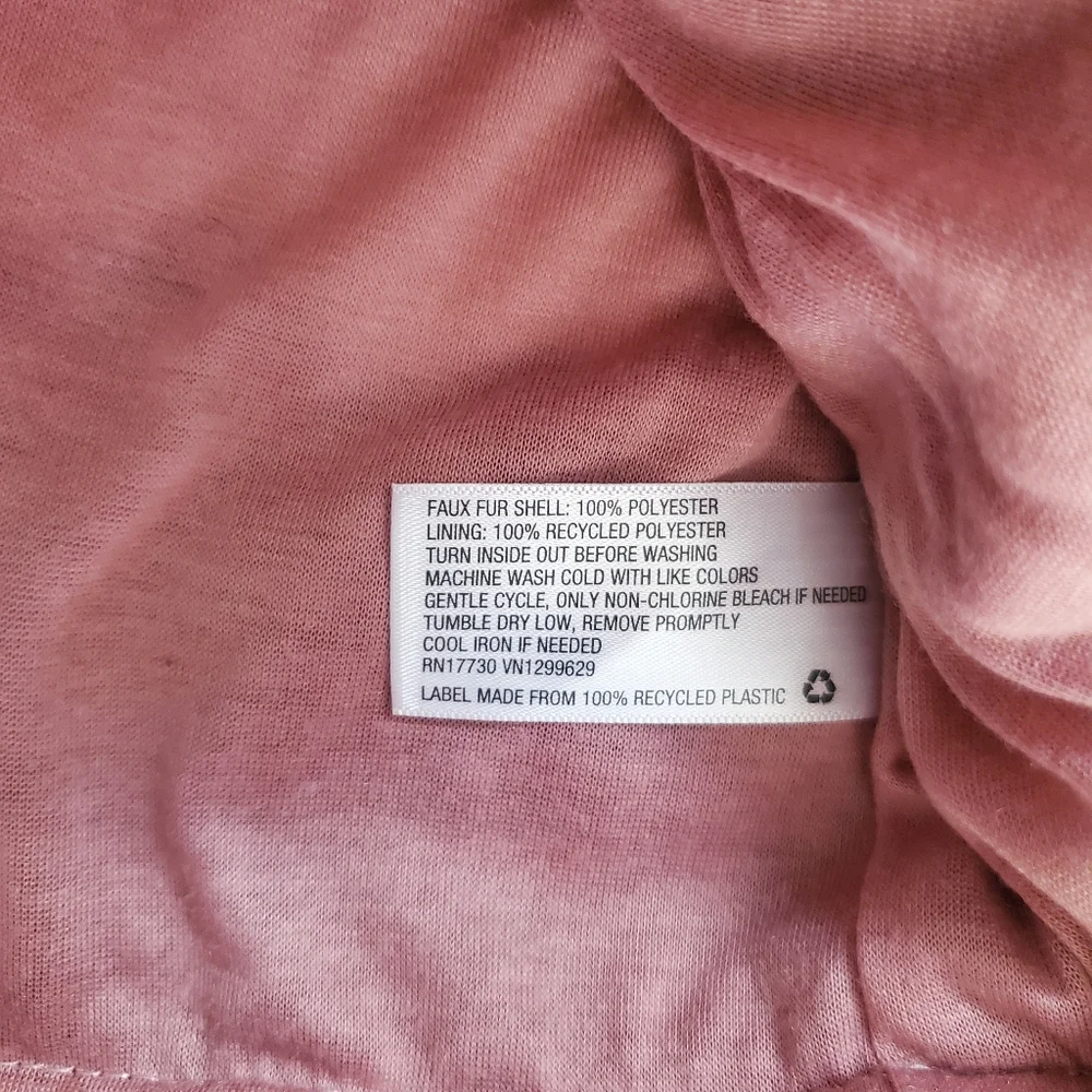 Full Zip Sherpa Fleece Jacket Wild Fable Pink Landscape Mens Womens NWT - Picture 6 of 6